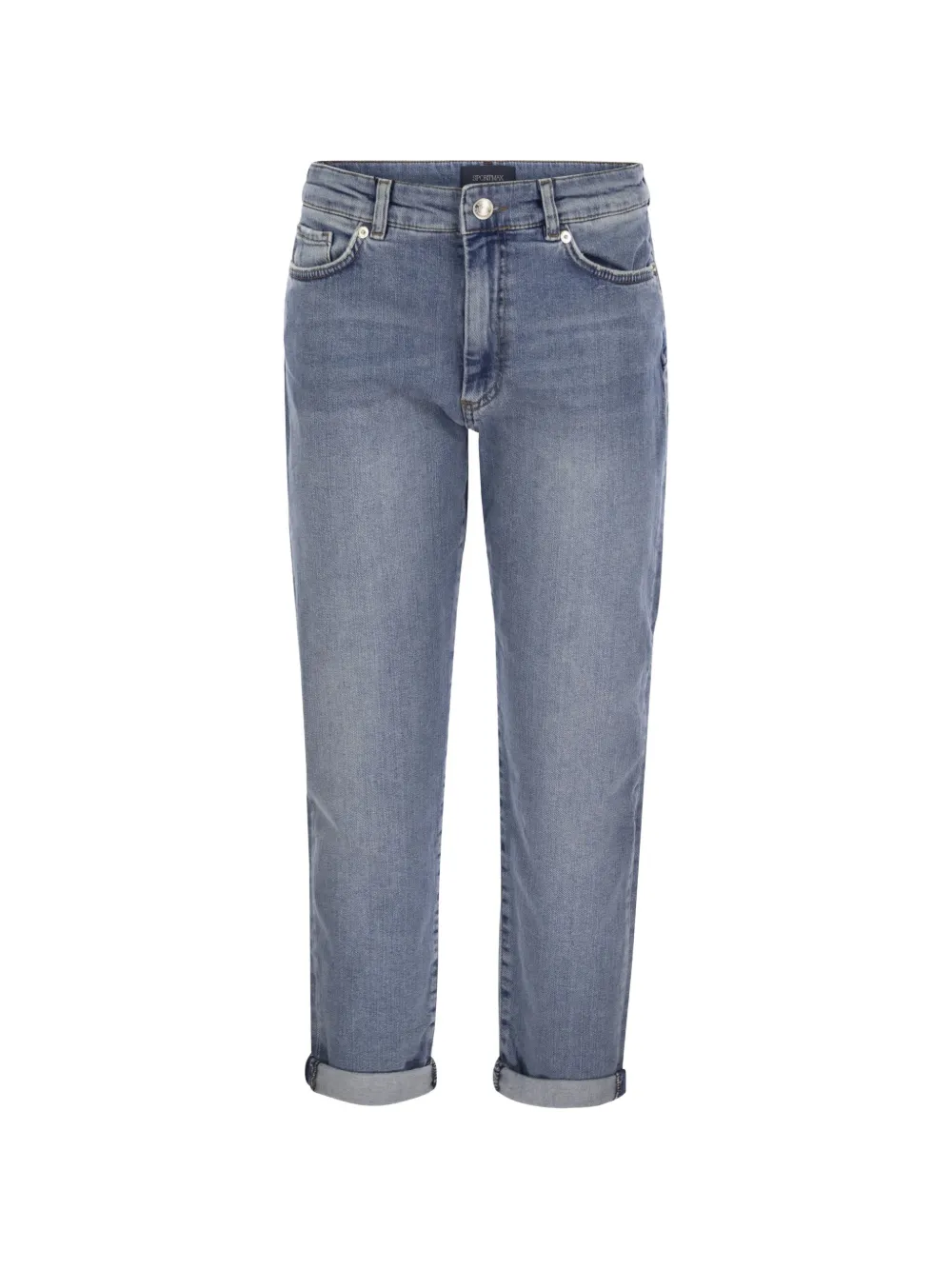 Sportmax Navata Jeans mit Kontrastnähten - Blau