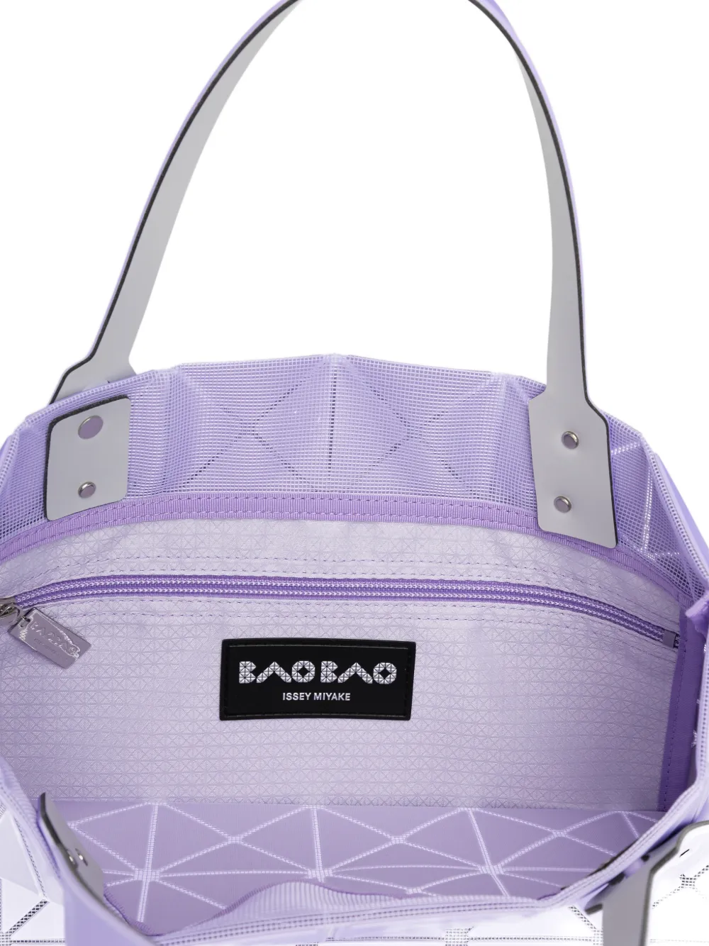 purple lucent tote bag