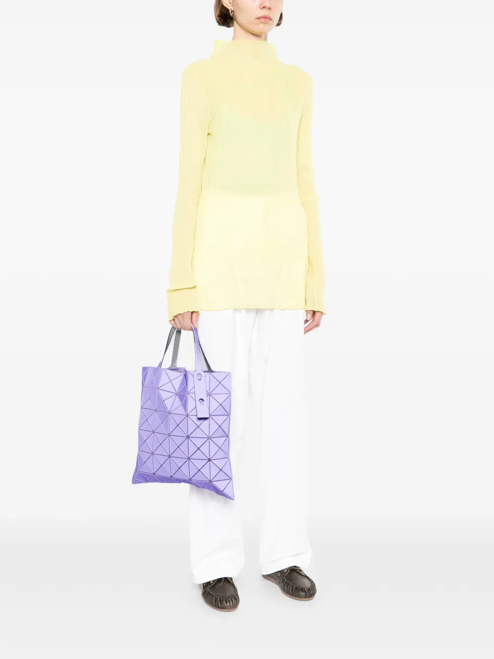 purple lucent tote bag