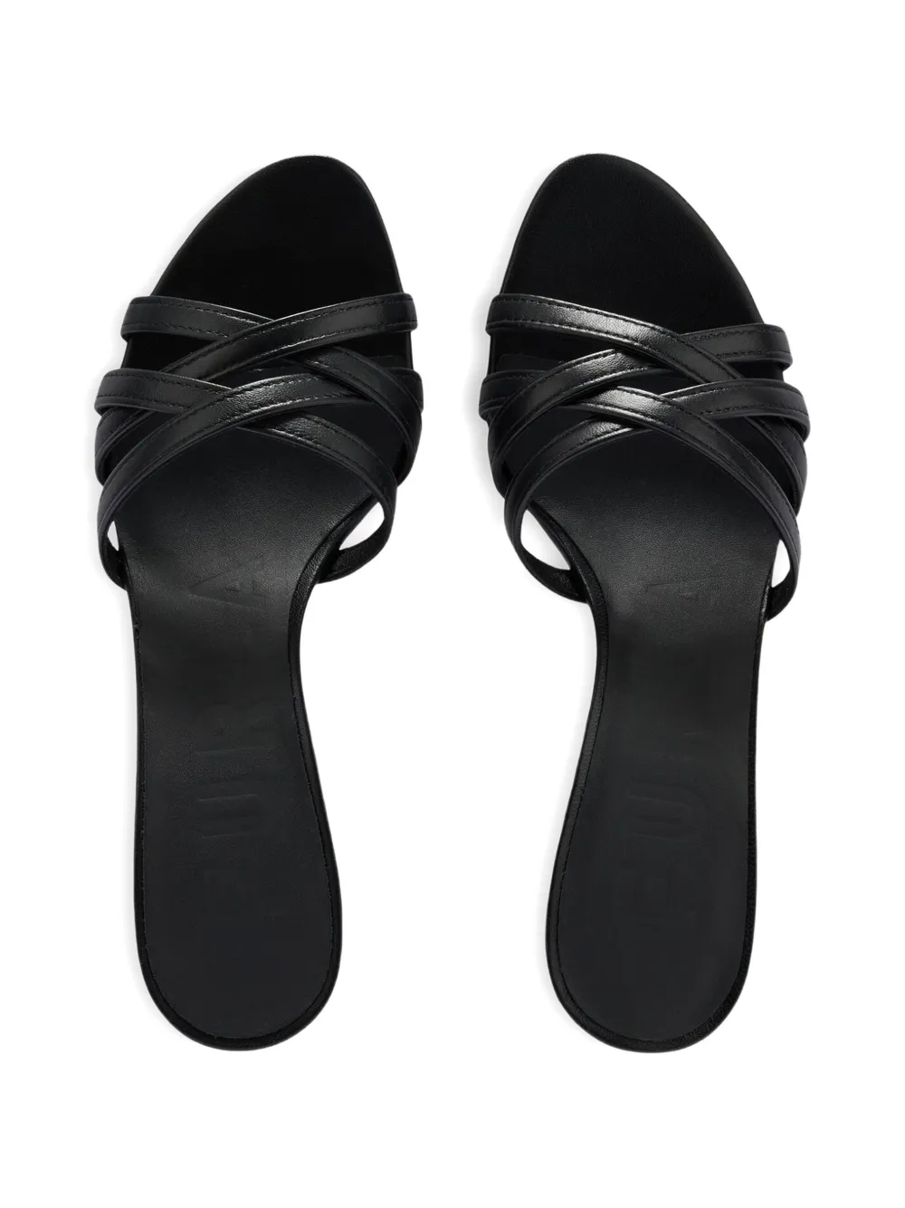 Furla Leren sandalen Zwart