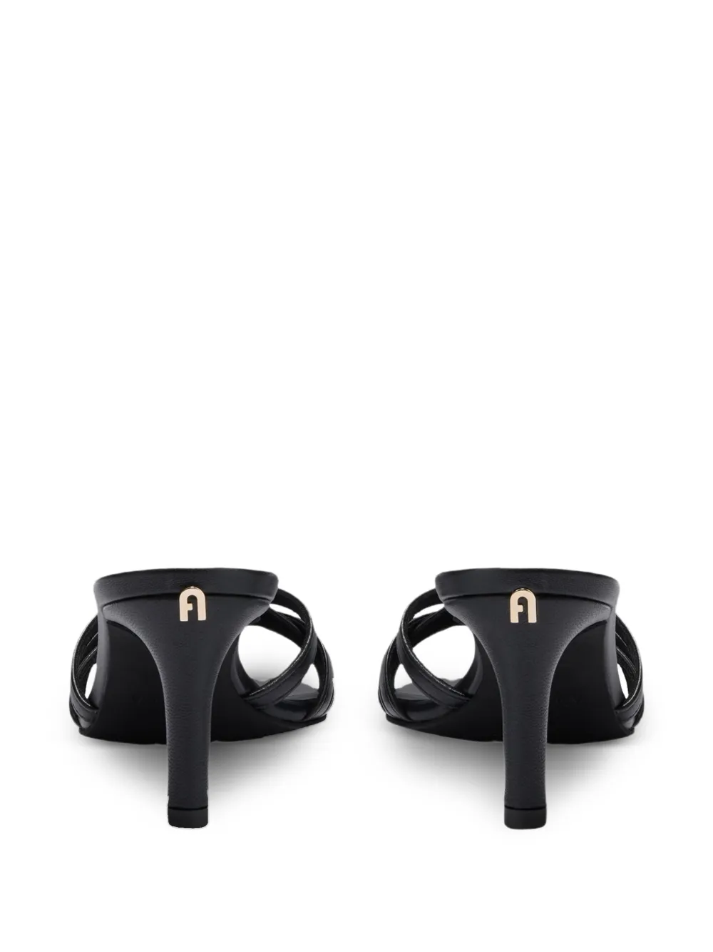 Furla Leren sandalen Zwart