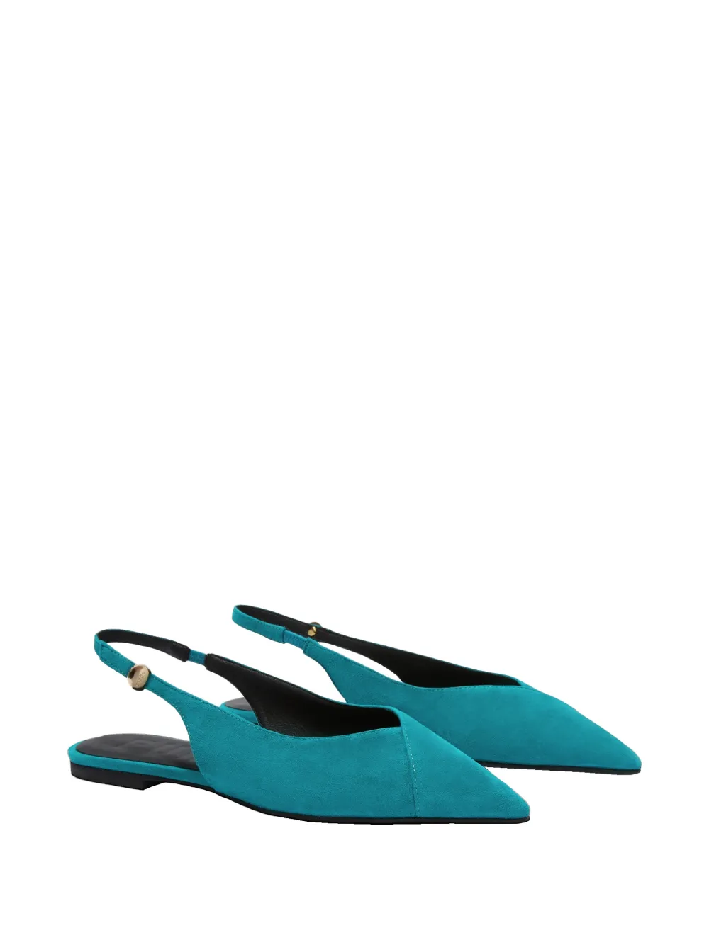 Furla Sfera pointed-toe slingback ballet flats - Blu