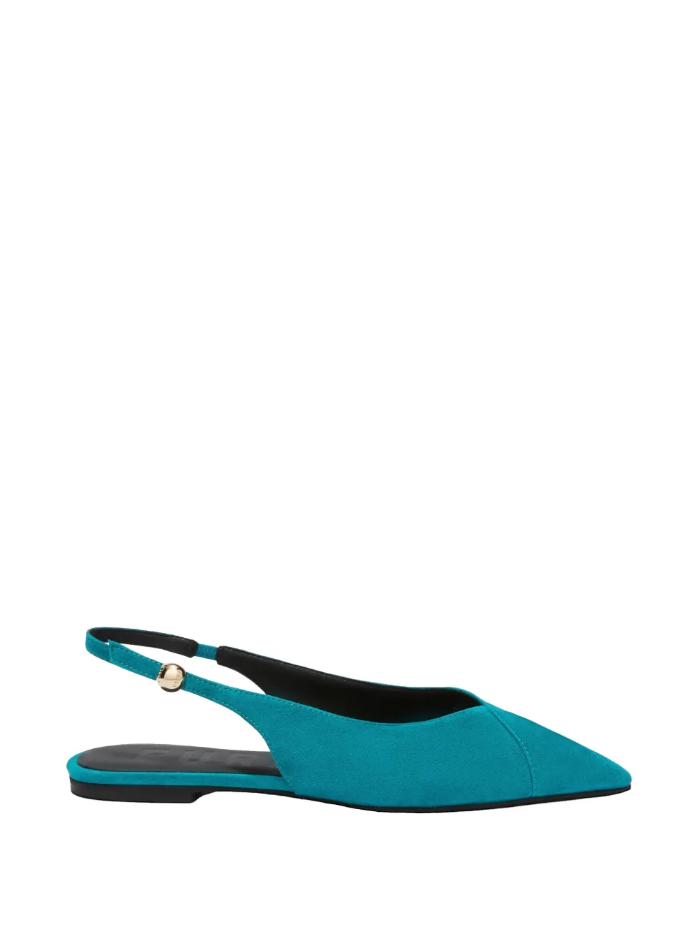 Furla Sfera pointed-toe slingback ballet flats Blauw