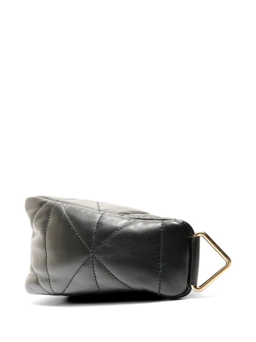 Triangle-Shaped Quilted Cross Body Bag
