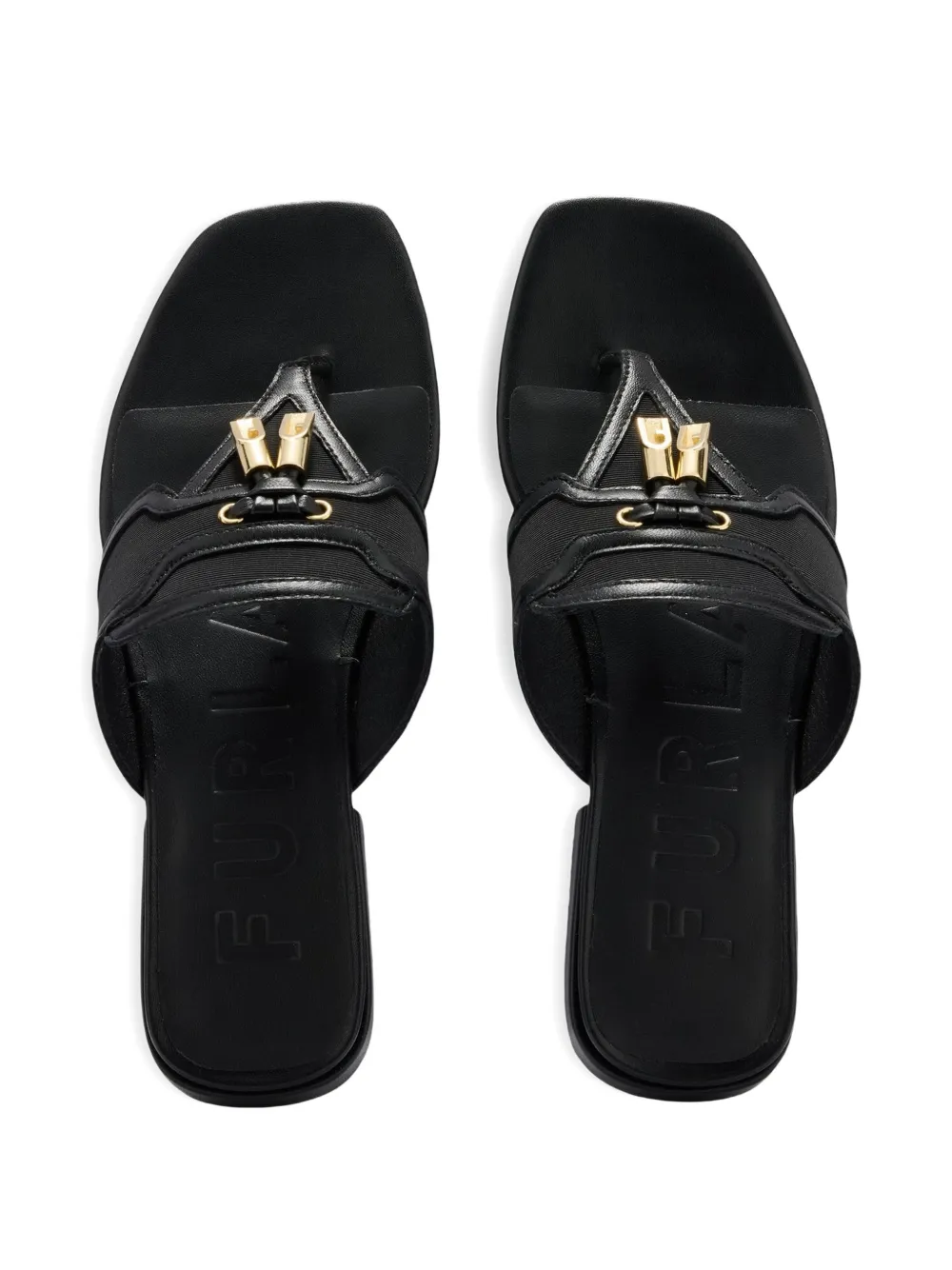 Furla Sandalen met bedel Zwart