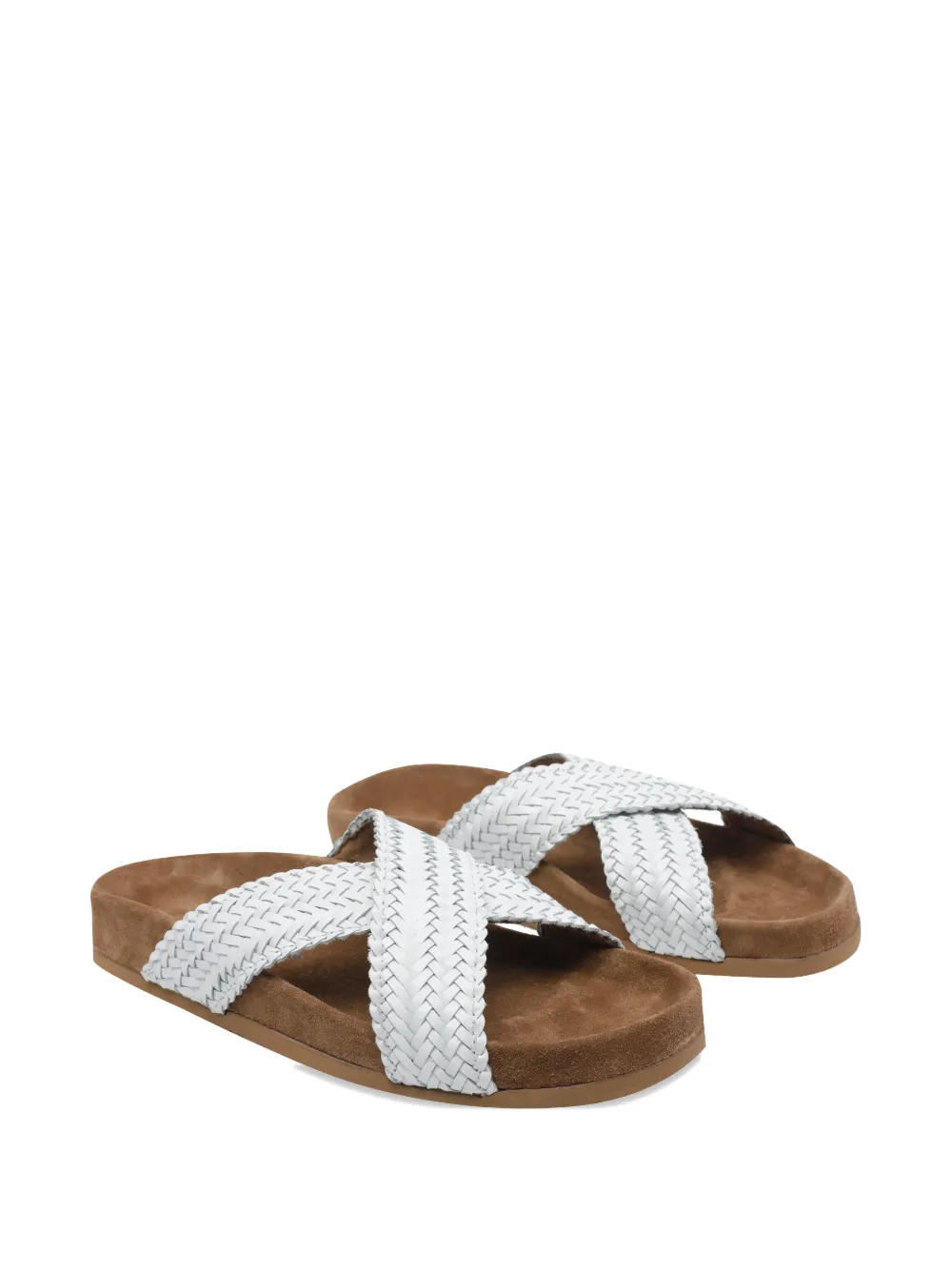 DRAGON DIFFUSION Geweven sandalen met ronde neus Wit