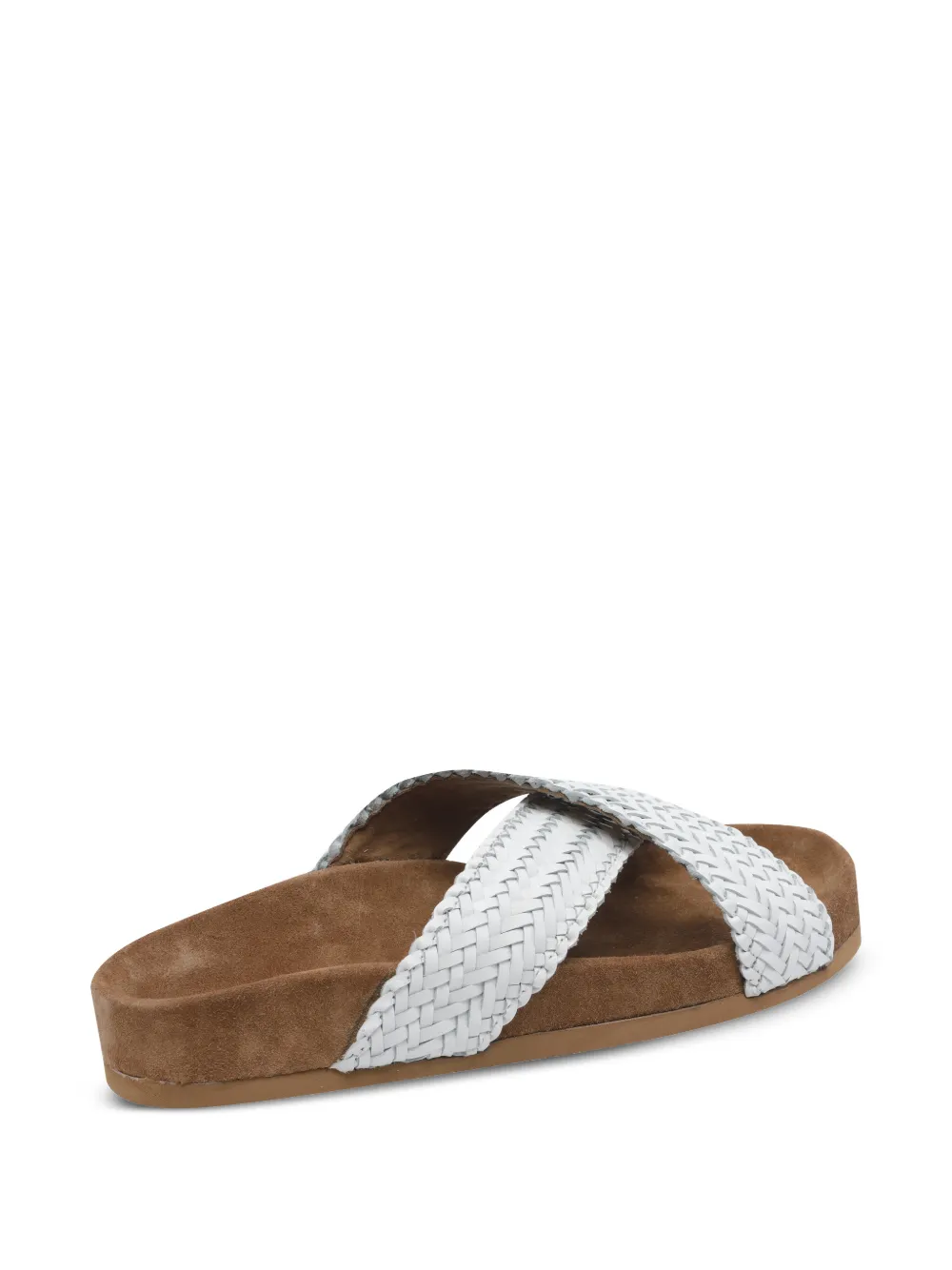 Woven Round-Toe Sandals