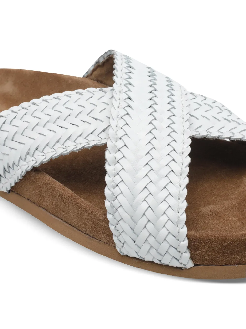 Woven Round-Toe Sandals