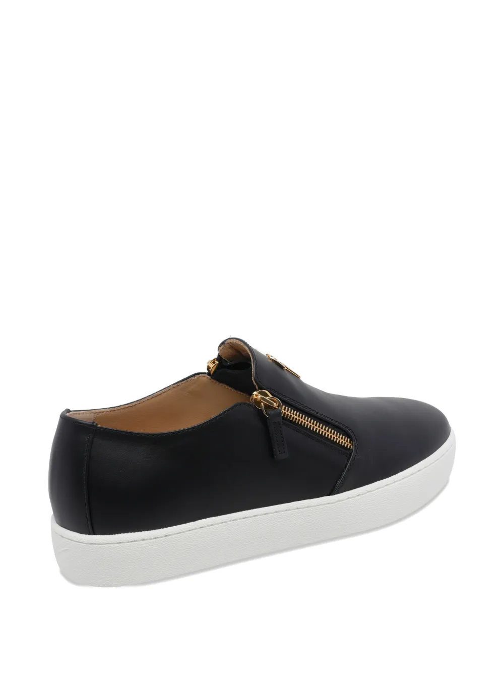 Giuseppe Zanotti Gz-kobe zip leather sneakers Zwart