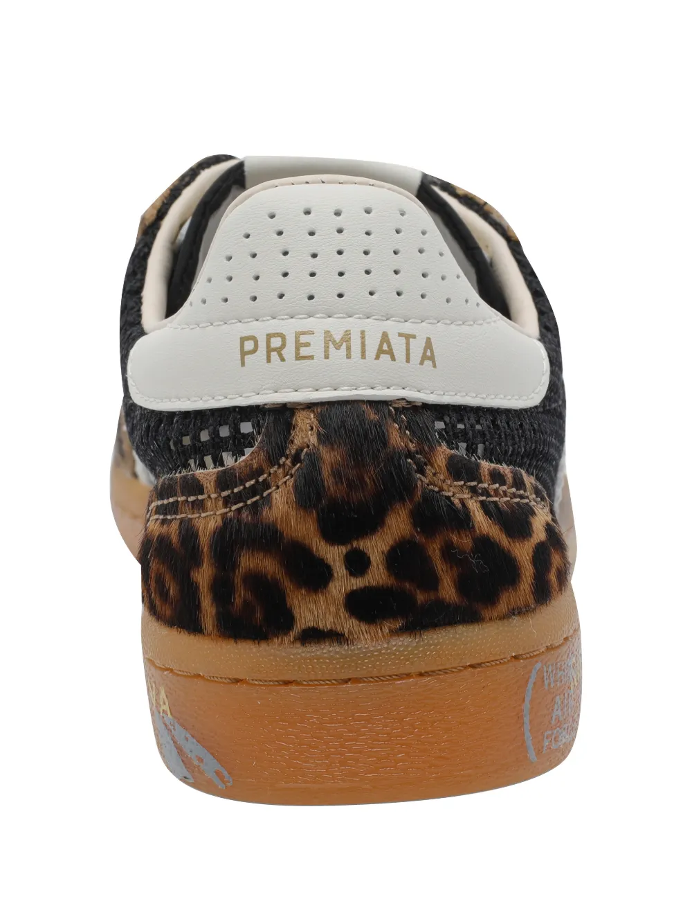 Premiata Sneakers met dierenprint Zwart