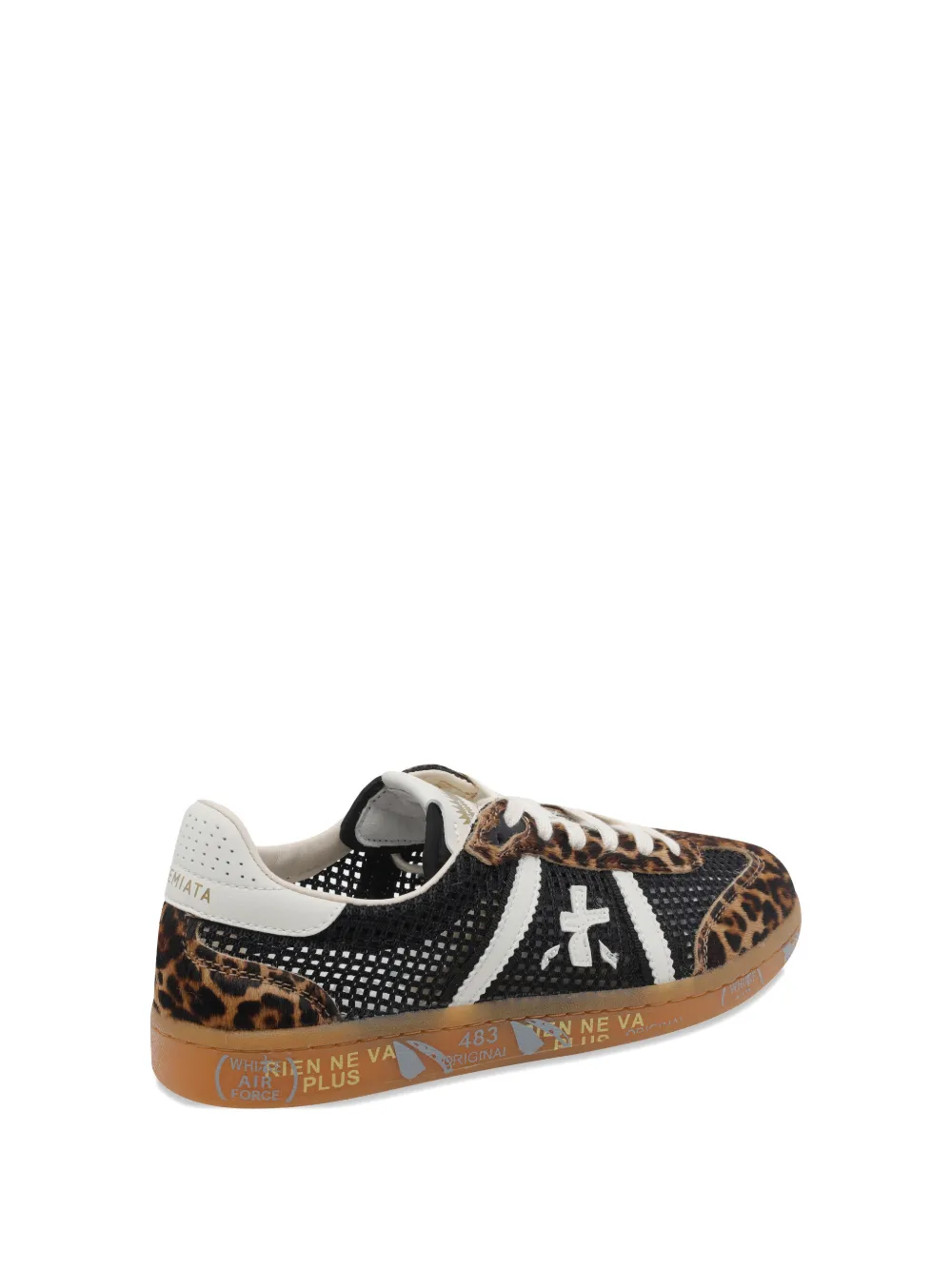 Premiata Sneakers met dierenprint Zwart