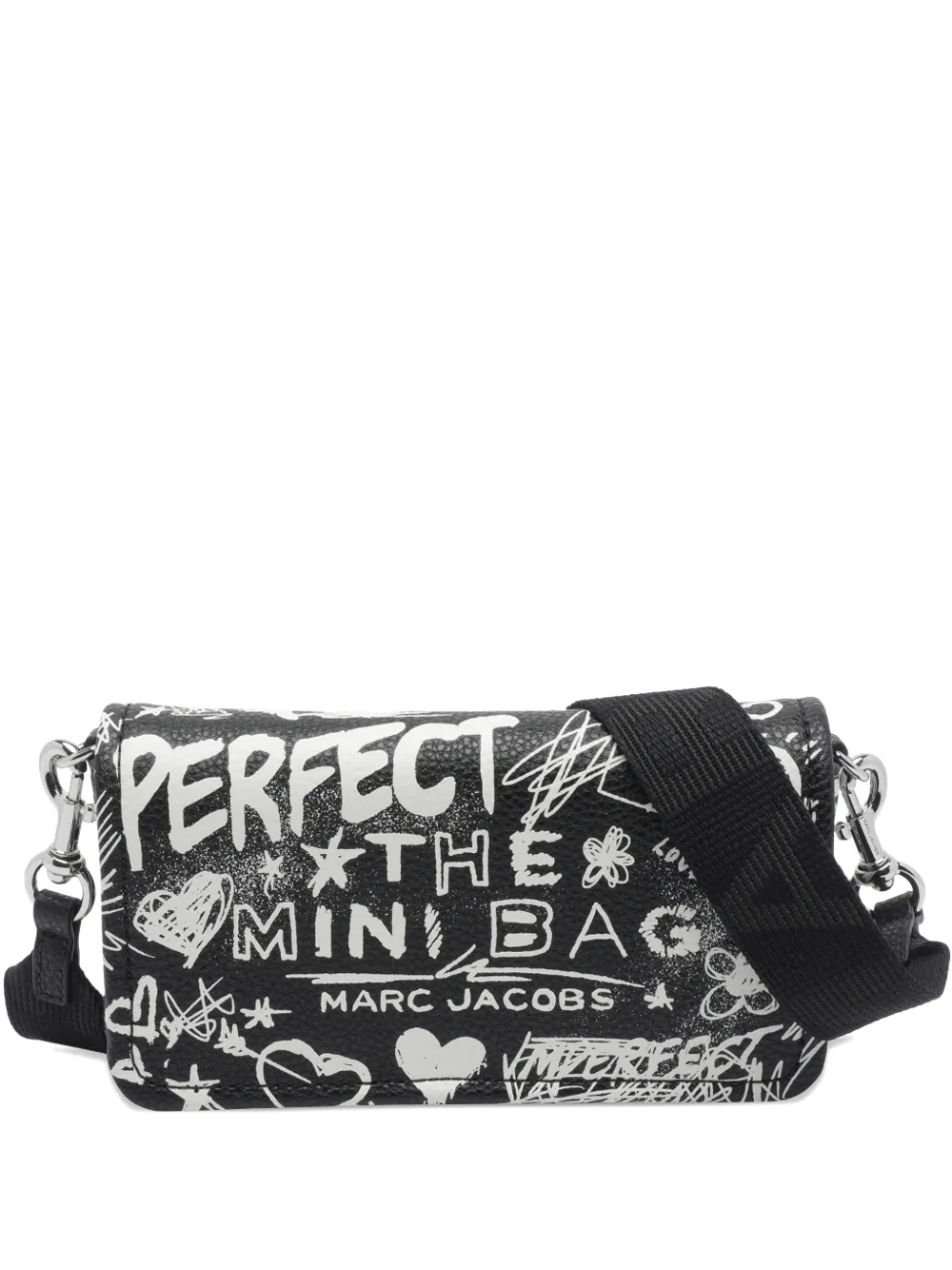 Marc Jacobs mini Punk Scribble leather crossbody bag - Nero