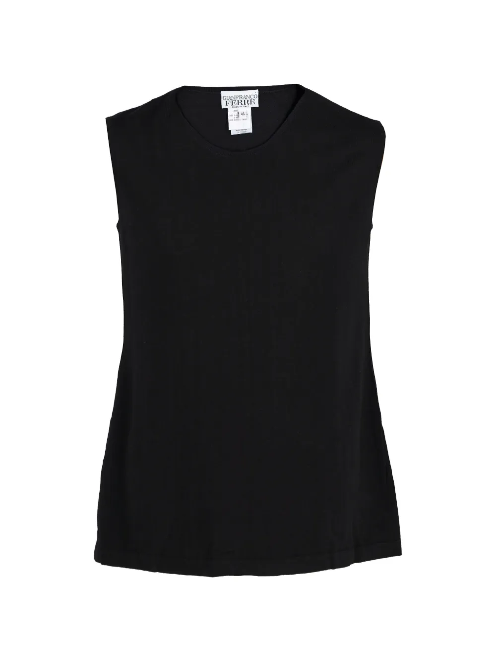 Gianfranco Ferré Pre-Owned sleeveless wool vest - Nero