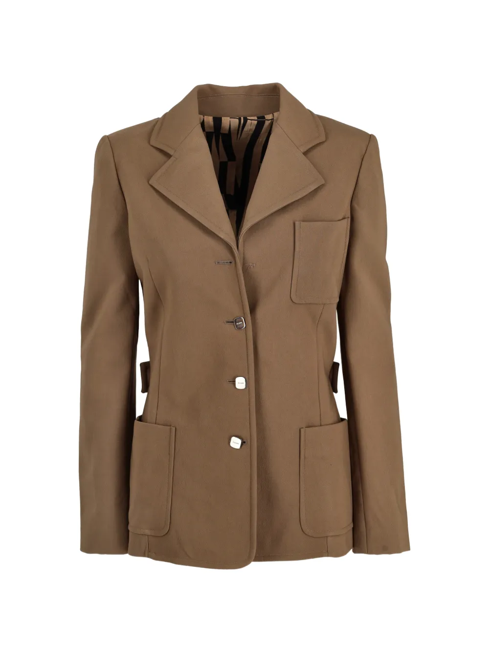 Fendi Pre-Owned single-breasted blazer - Marrone