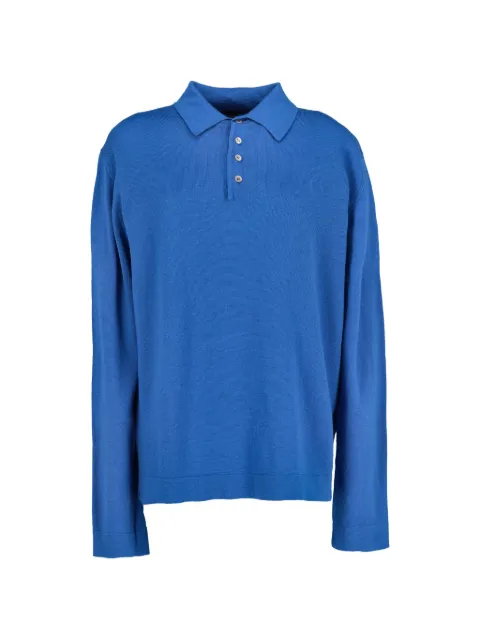 Kenzo Pre-Owned fine-knit polo top