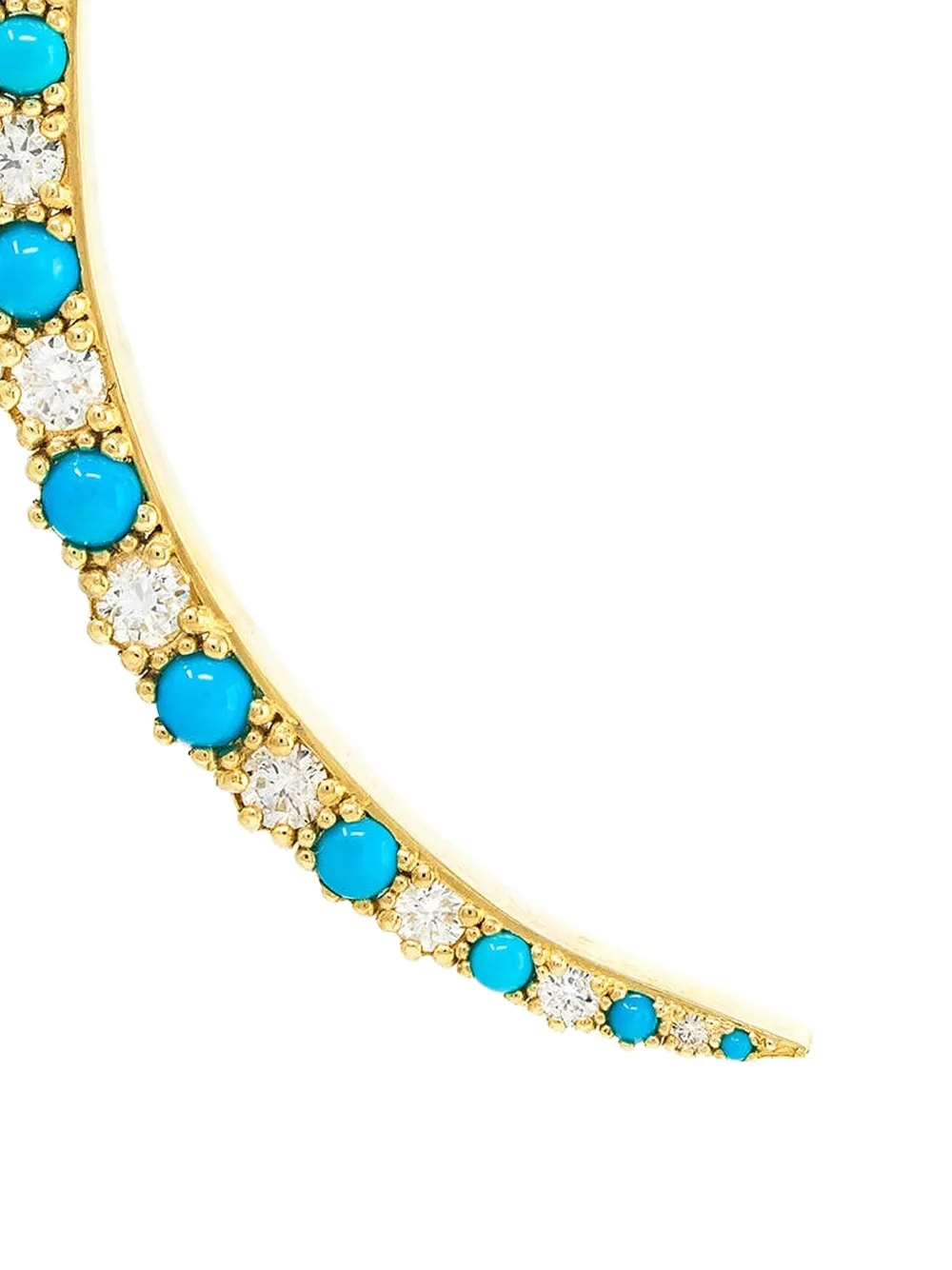  Jenna Blake Turquoise Diamond Pendant - Gold 