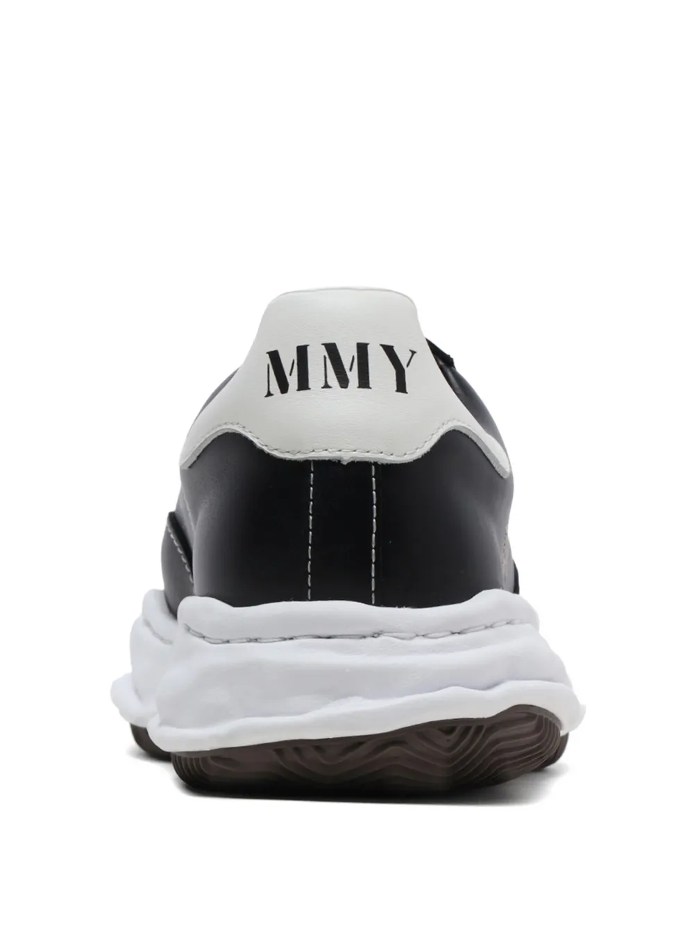 Maison MIHARA YASUHIRO Blakey leren low-top sneakers Zwart