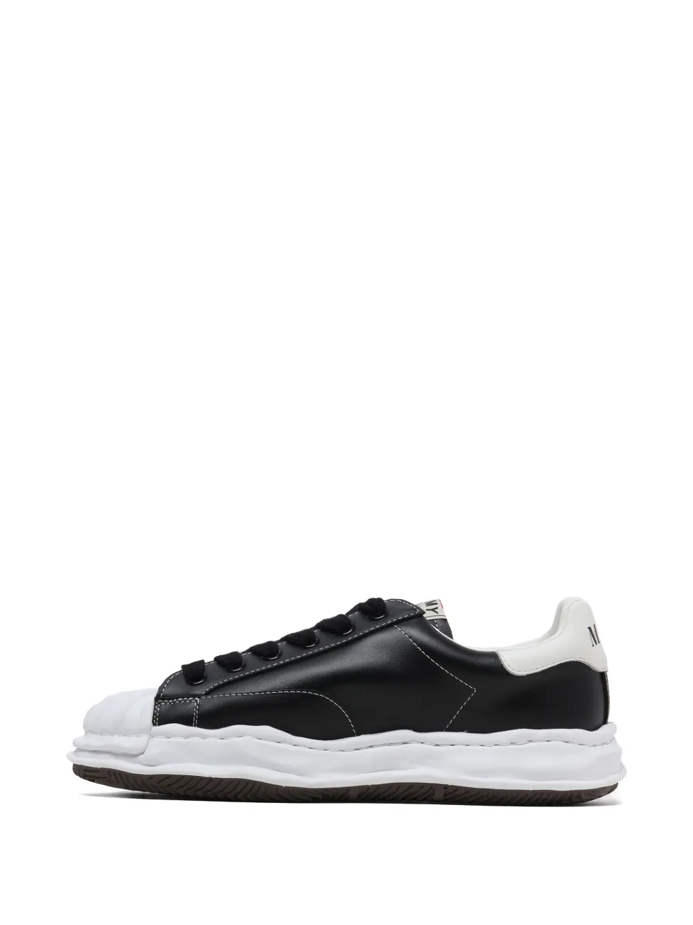 Maison MIHARA YASUHIRO Blakey leren low-top sneakers Zwart