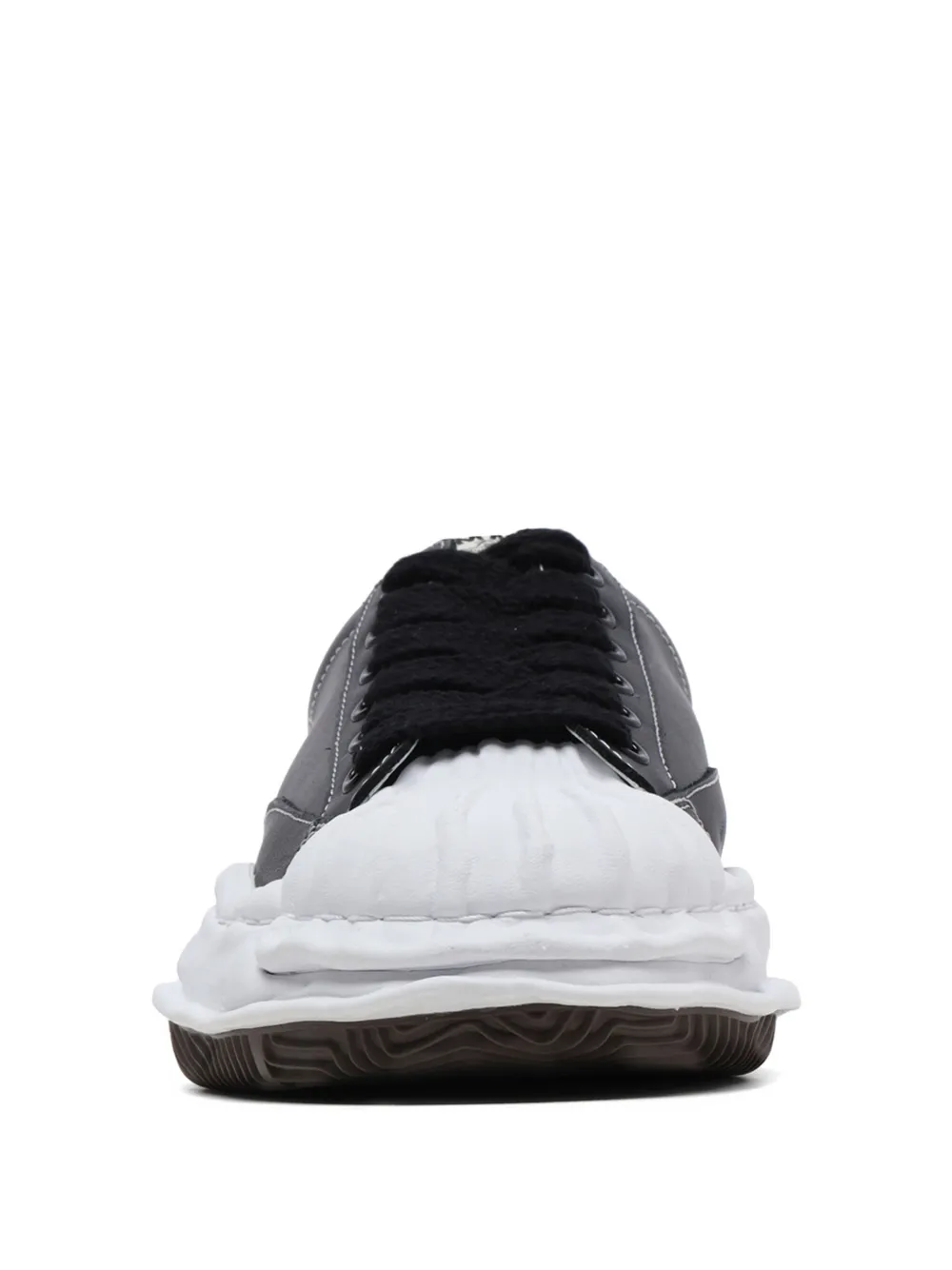 Maison MIHARA YASUHIRO Blakey leren low-top sneakers Zwart