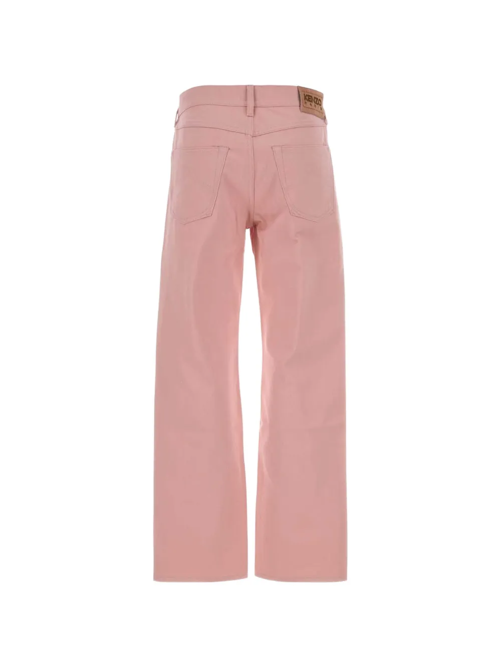  Kenzo Vaqueros Rectos Con Botones Florales - Rosa 