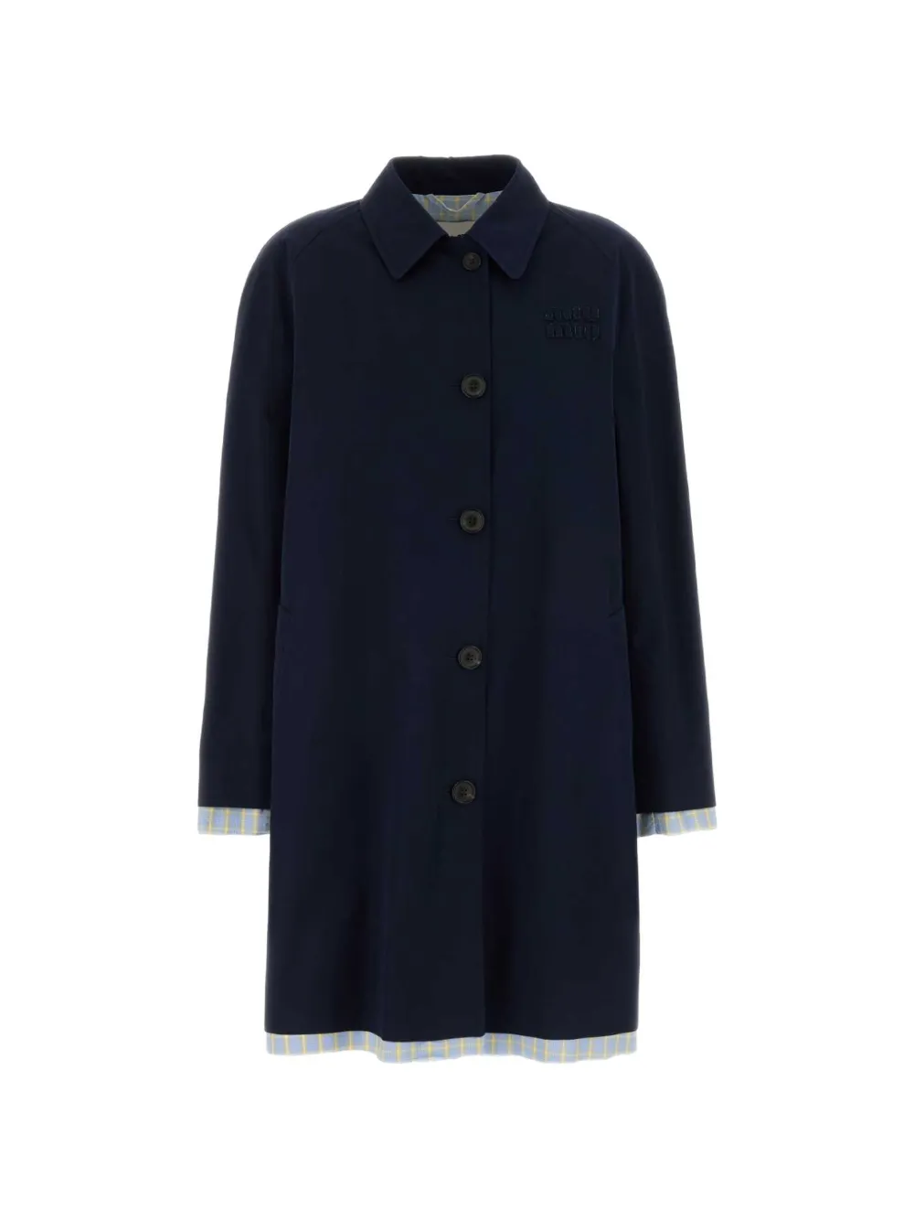 Miu Miu single-breasted coat - Blu