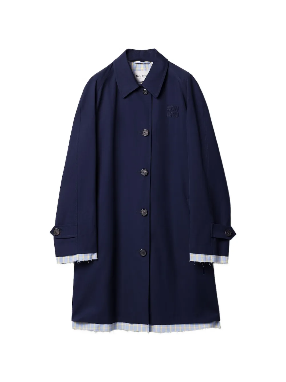Miu Miu single-breasted coat - Blu