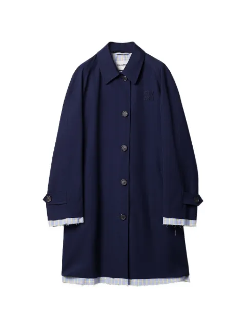 Miu Miu single-breasted poplin coat