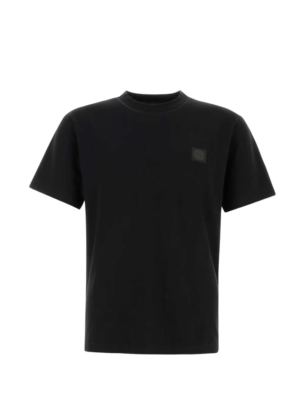 Stone Island logo-patch T-shirt - Schwarz