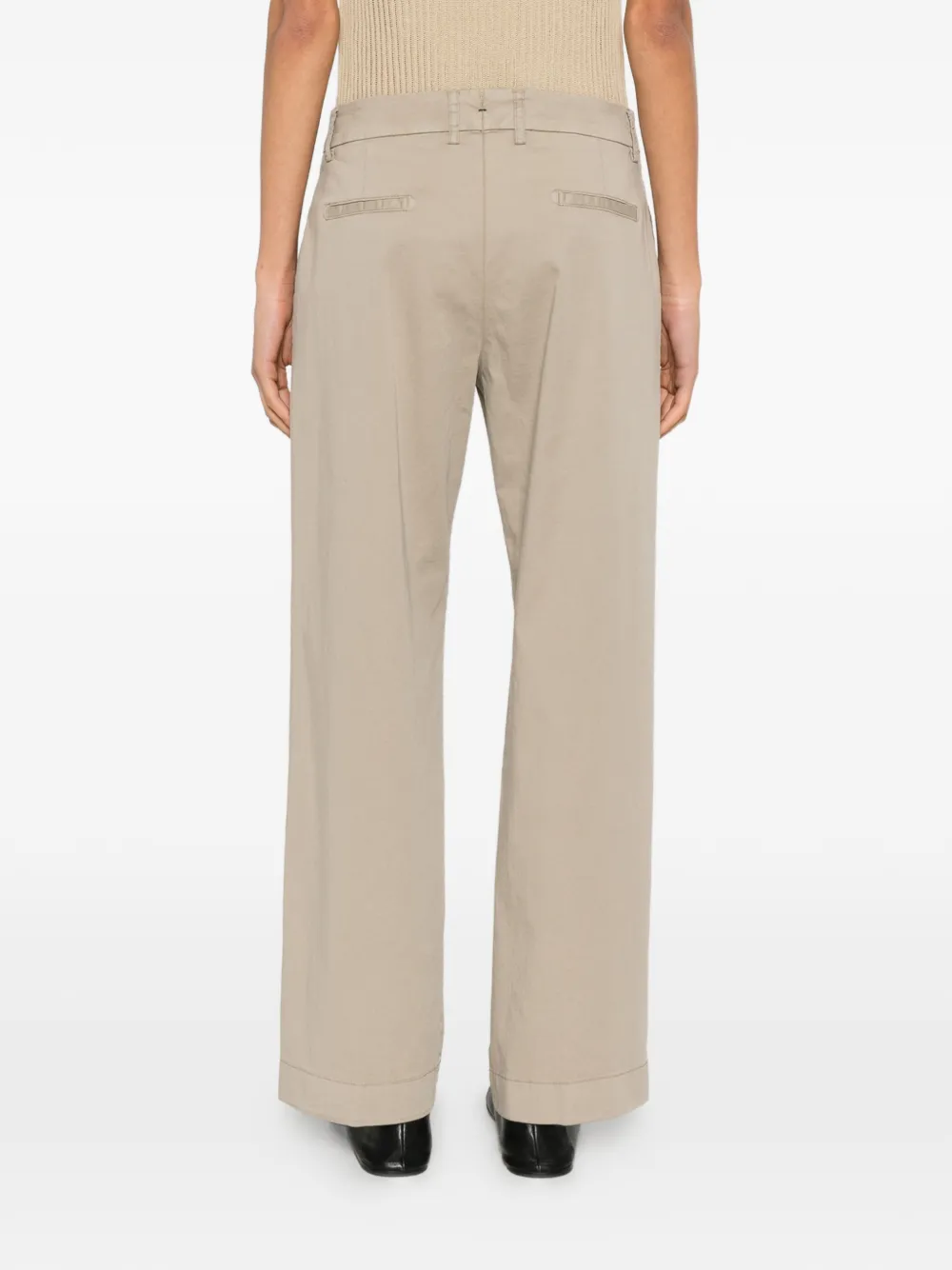 Berwich Alice broek met riemlussen Beige