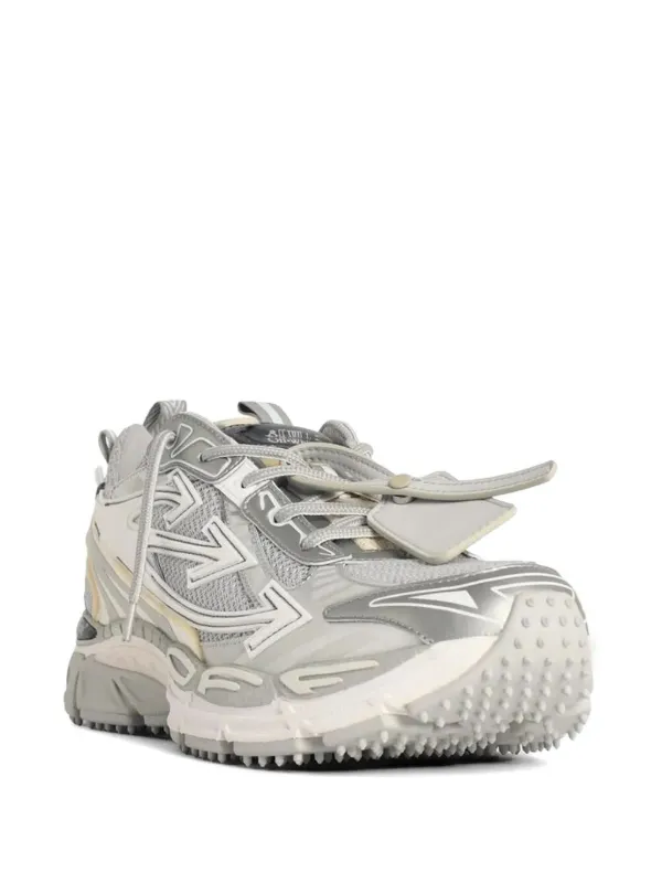 Off-White Arrows Zip Tie lace-up Sneakers | Grey | FARFETCH