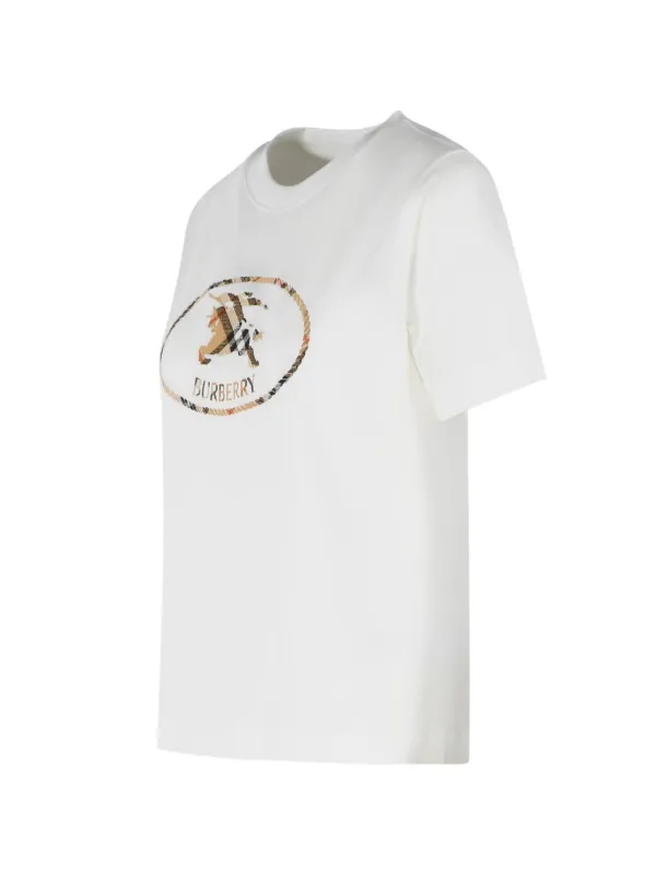 Burberry logo-print T-shirt | White | FARFETCH
