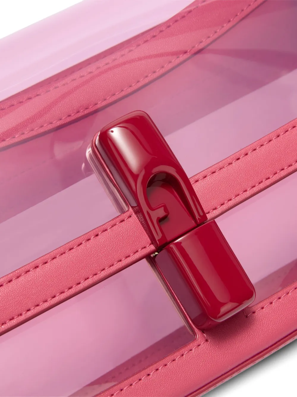 Furla Iride doorzichtige crossbodytas Roze
