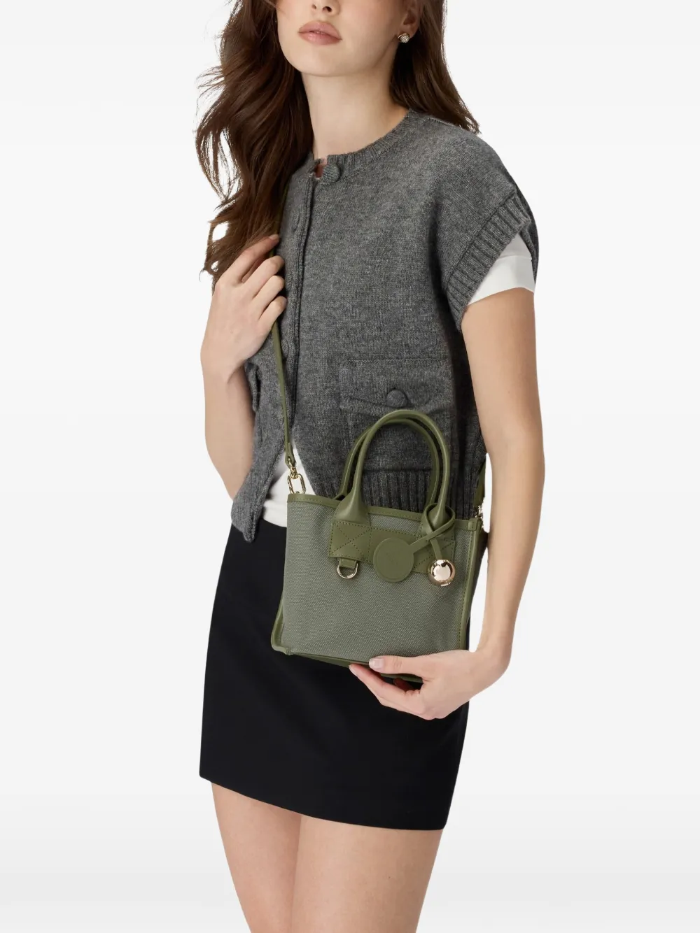 Furla Divide It mini-shopper Groen