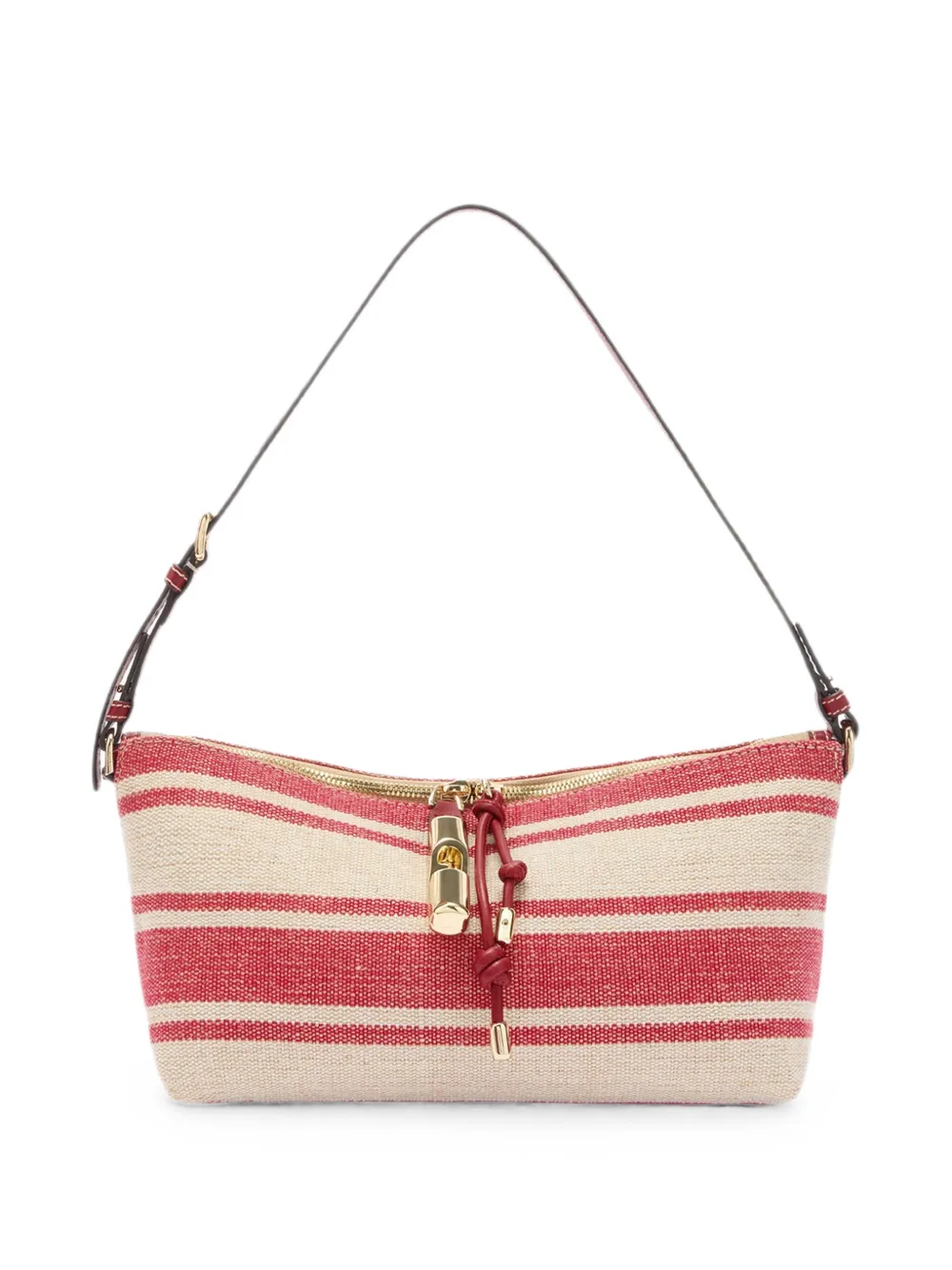 Furla Borsa a spalla Debby a righe - Rosso