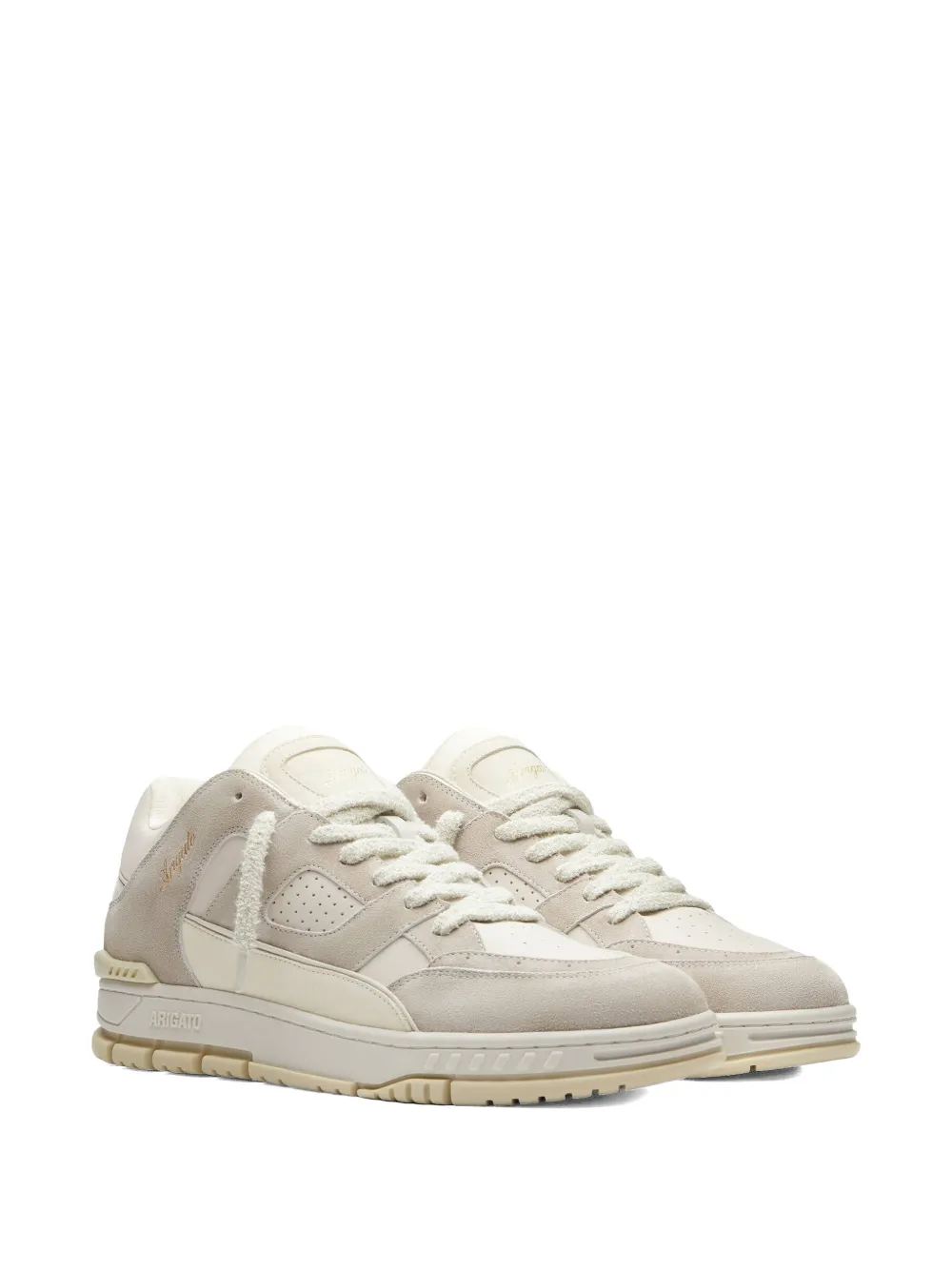 Axel Arigato Area Lo sneakers met suède vlakken Beige