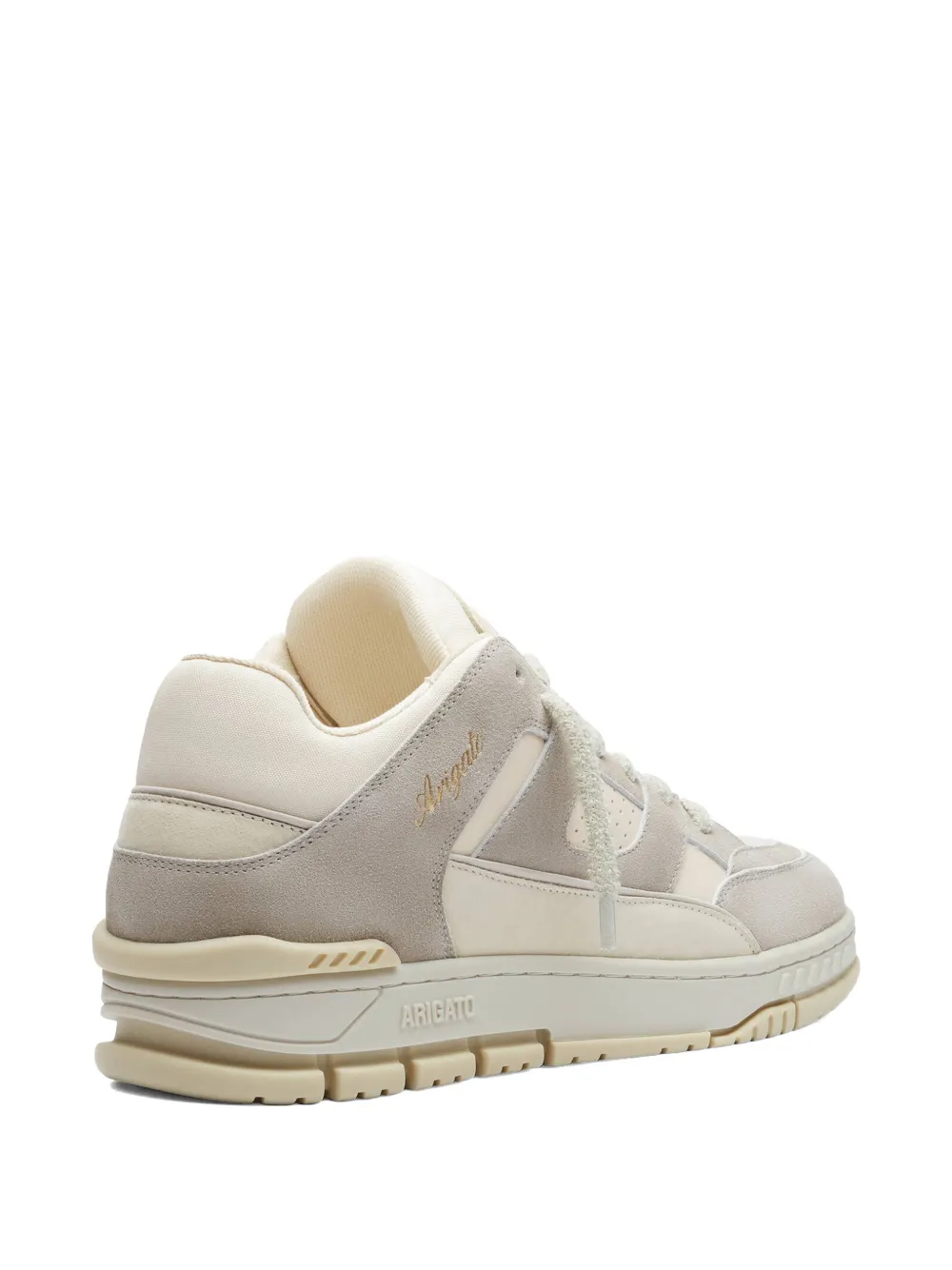 Axel Arigato Area Lo sneakers met suède vlakken Beige
