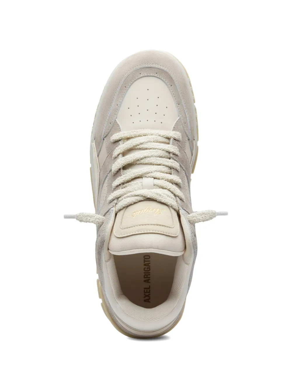 Axel Arigato Area Lo sneakers met suède vlakken Beige
