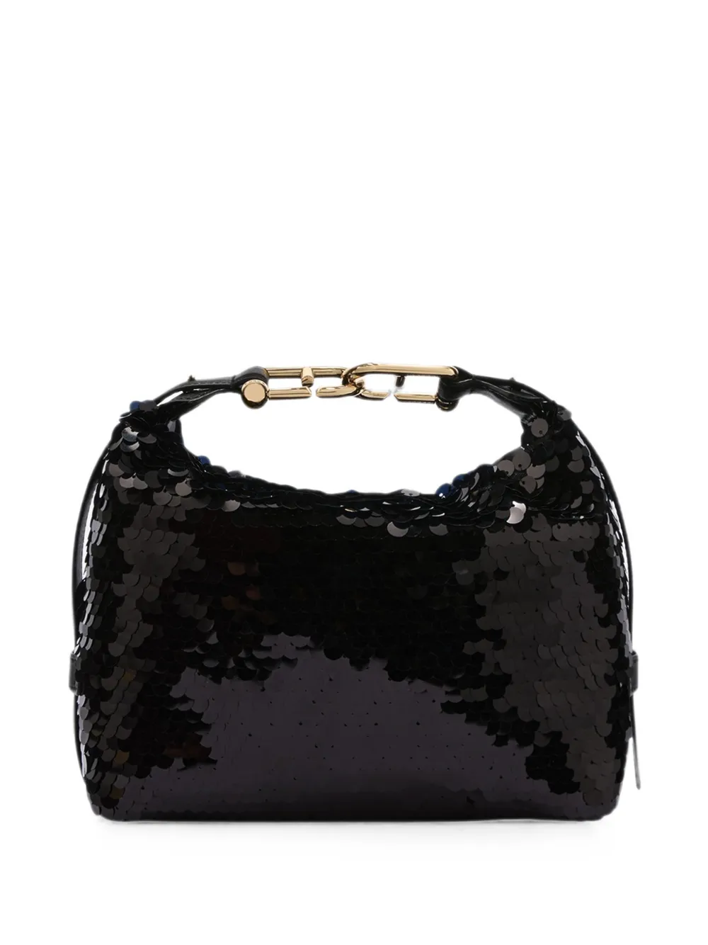 Furla Tonie schoudertas met pailletten Zwart