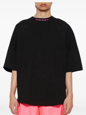 Pull molletonné noir à logo à clous Palm Angels en solde