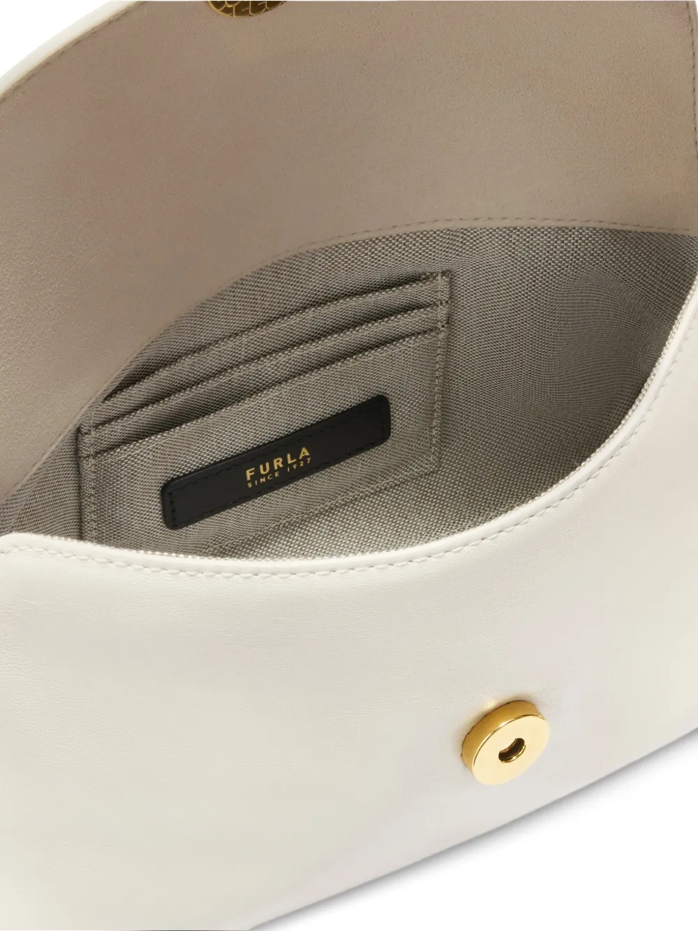  Furla Sfera Trapezoidal Leather Mini Bag - White 