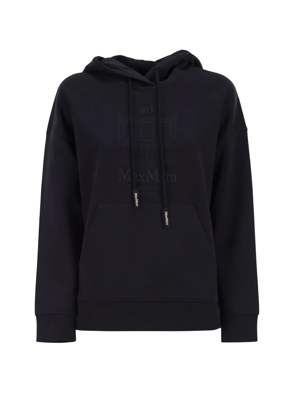 'S Max Mara drawstring graphic hoodie - Blu