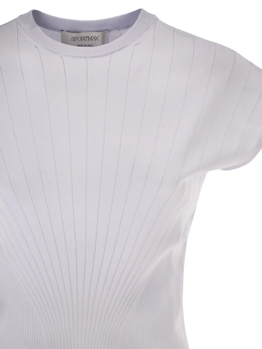 Sportmax Geribbelde trui met patroon Paars