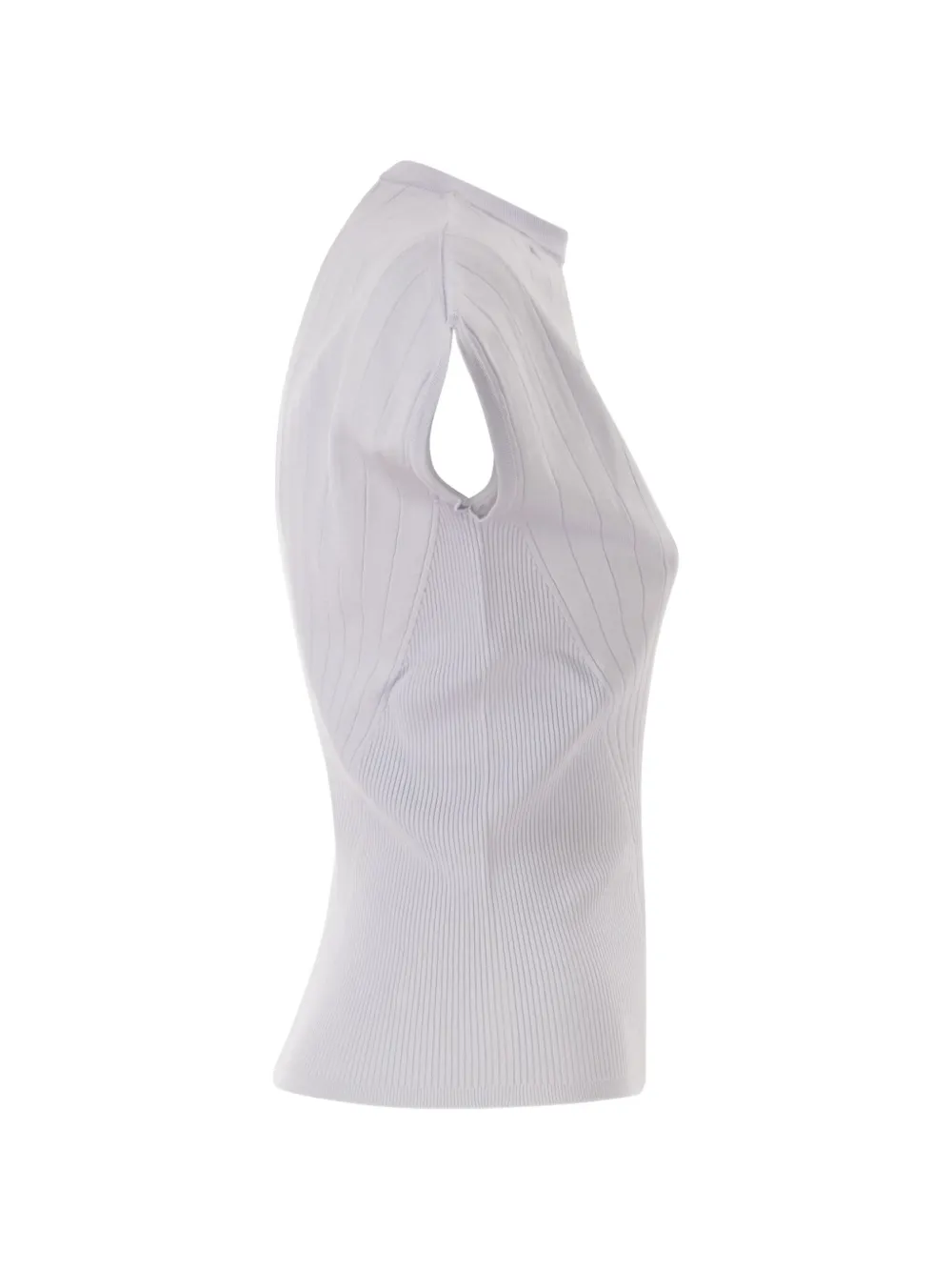 Sportmax Geribbelde trui met patroon Paars