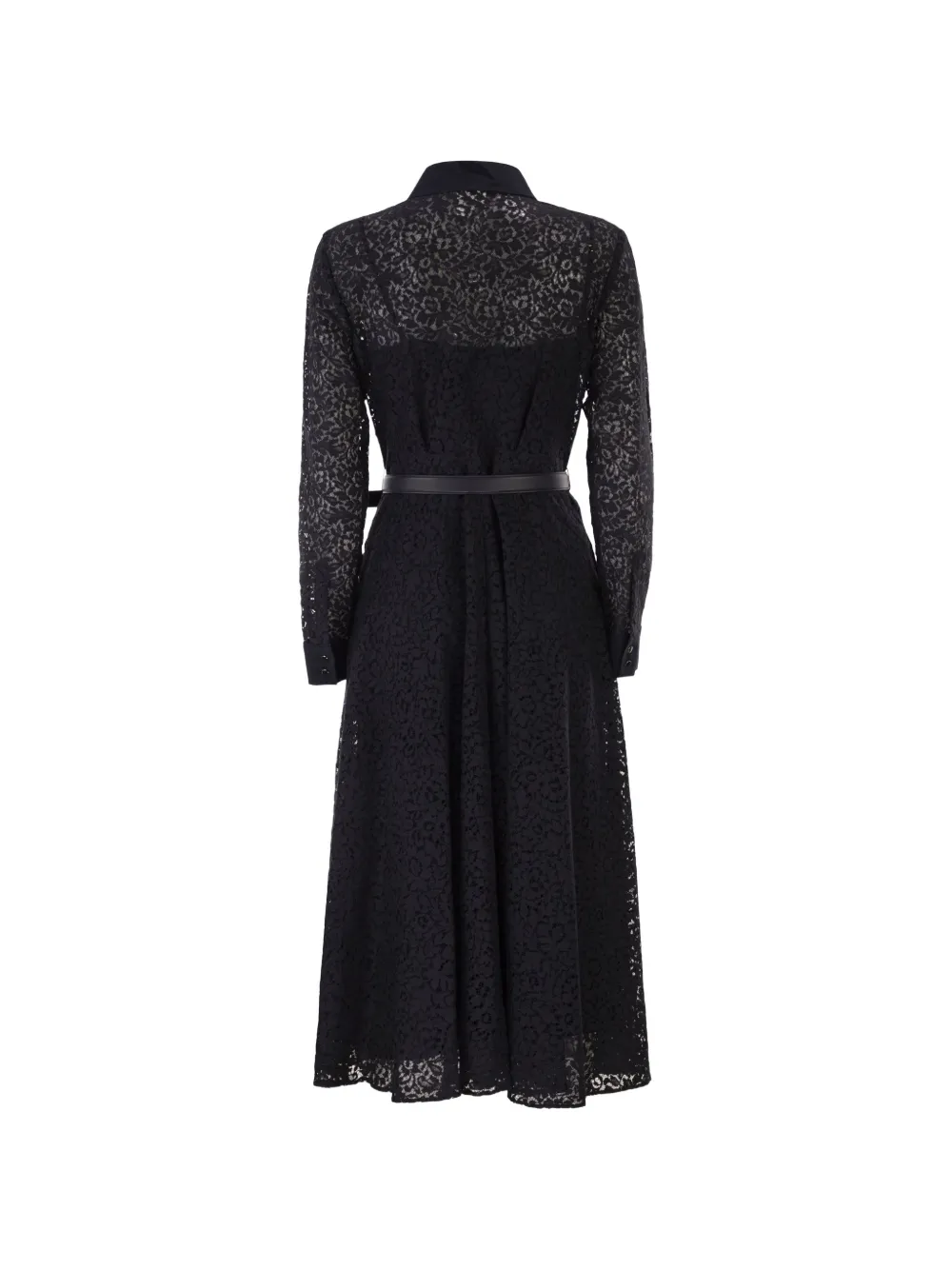 Mstricordo Lace Pleated Shirt Midi Dress