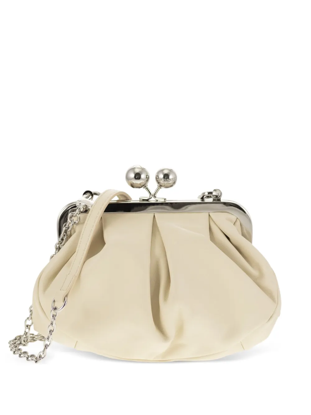 Weekend Max Mara chain leather clutch bag - Neutrals
