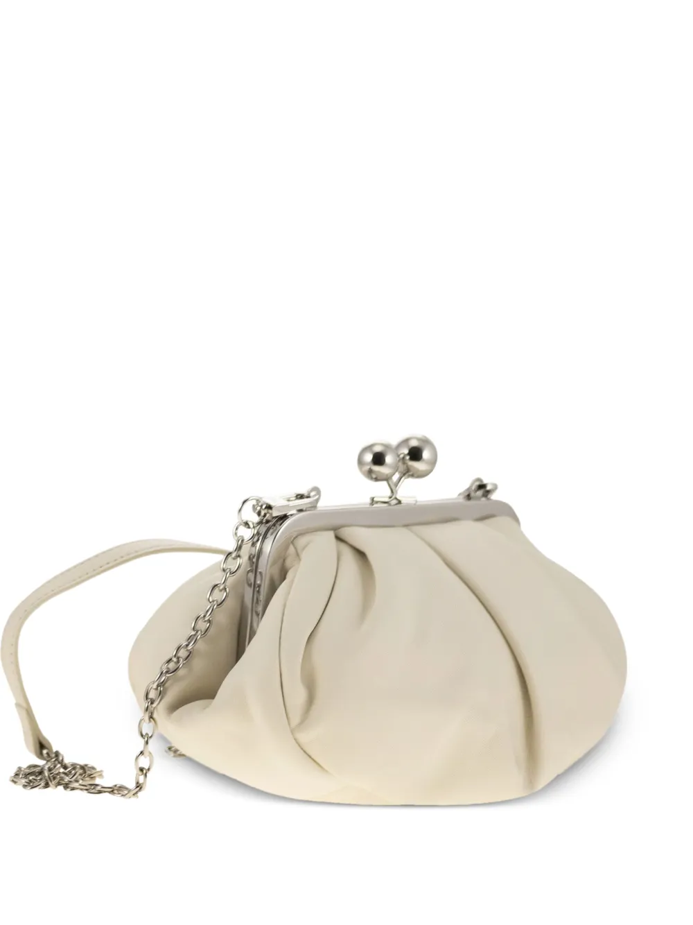 Prati Pleated Chain-Strap Clutch Bag