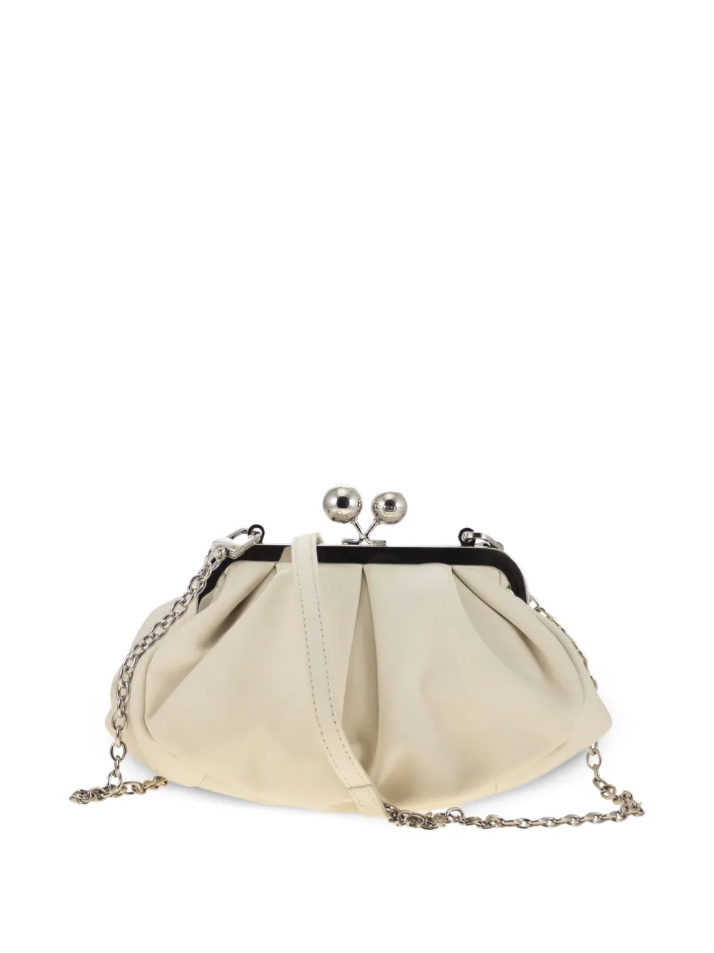 Prati Pleated Chain-Strap Clutch Bag