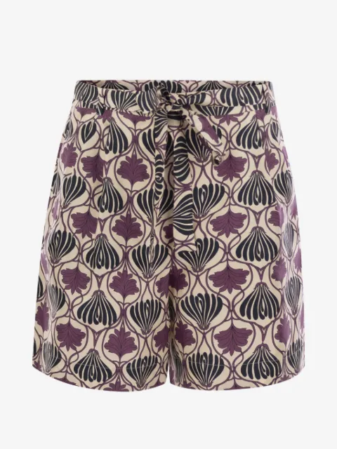 'S Max Mara printed belt short trousers