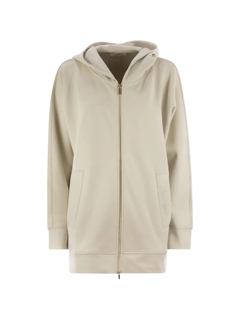 'S Max Mara logo-embroidered hoodie - Neutrals