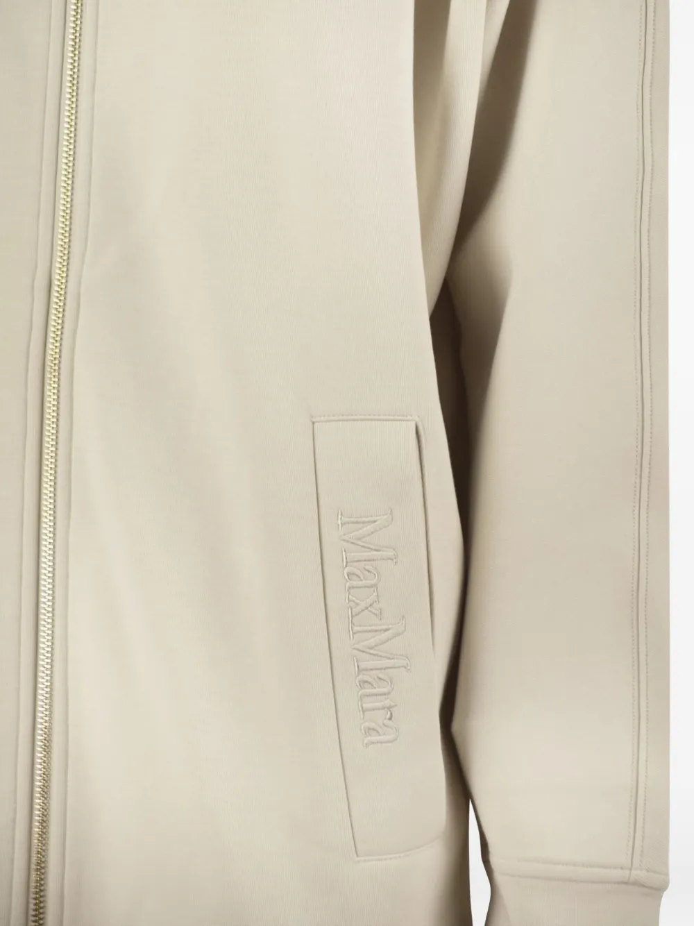 'S Max Mara Hoodie met geborduurd logo Beige